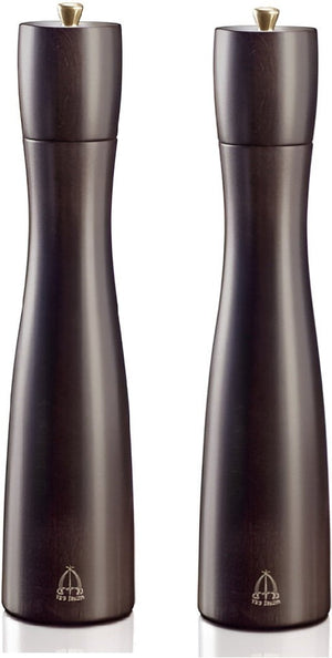 Tre Spade - 30 cm Tancredi Series Dark Italian Beech Wood Pepper Mill, Pack of 2 - 43685