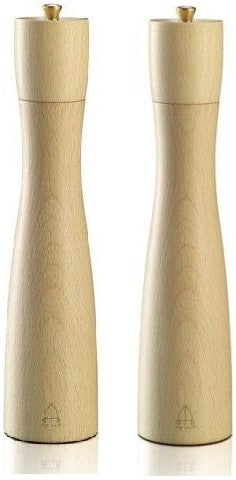 Tre Spade - 30 cm Tancredi Series Light Italian Beech Wood Pepper Mill, Pack of 2 - 43684