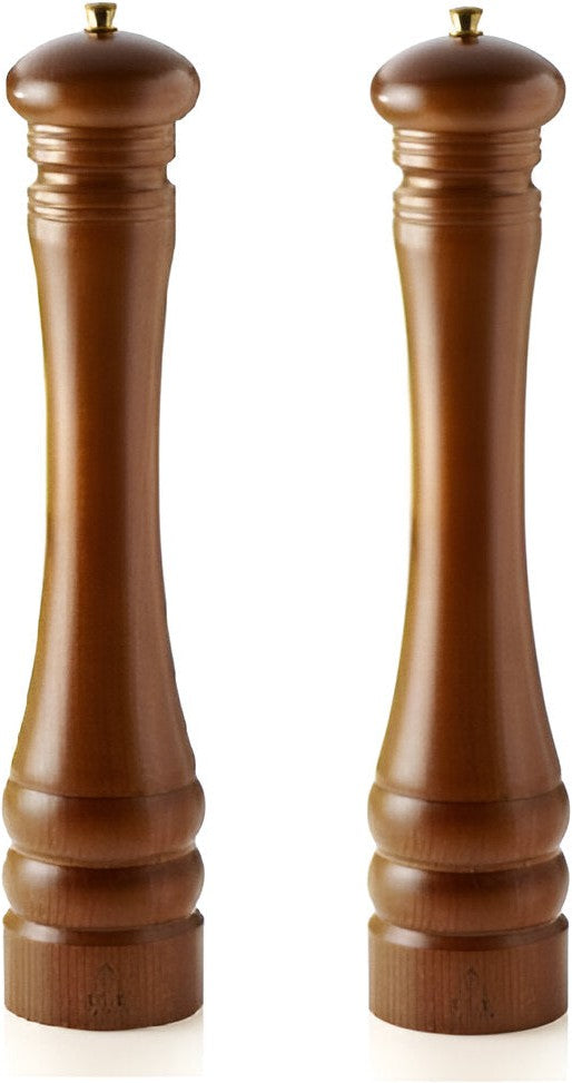 Tre Spade - 40 cm Dark Italian Beech Wood Pepper Mill, Pack of 2 - 43711