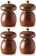 Tre Spade - 8 cm Seasoned Beech Wood Pepper Mill, Pack of 4 - 43668