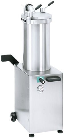 Trento - 1100 W, 208V Stainless Steel Hydraulic Piston Sausage Stuffer with 48 lb Capacity (Three Phase) - 45869