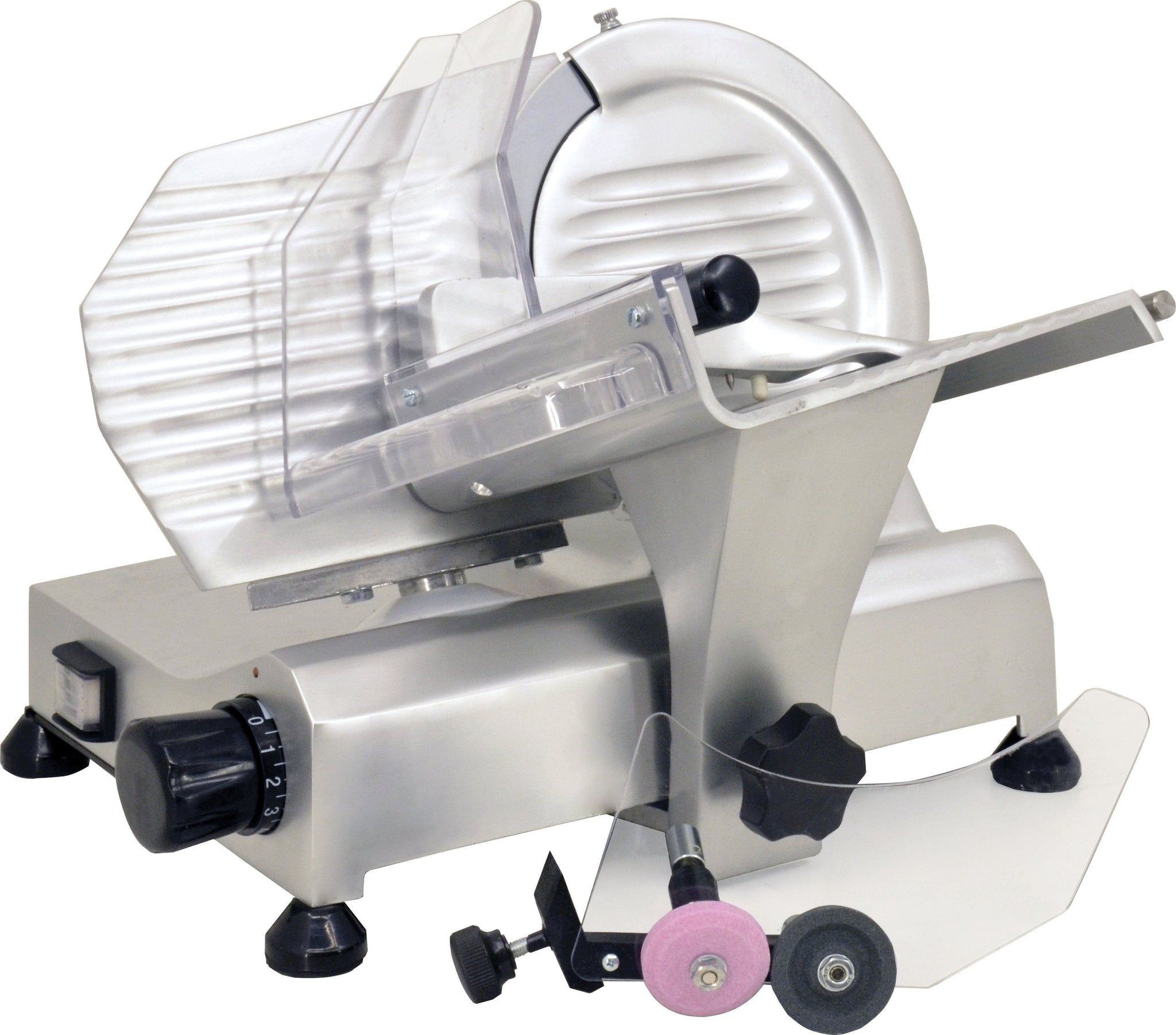 Trento - Elite 8” Belt Drive Meat Slicer 0.20 HP Motor with Removable Blade Sharpener - MS-IT-0195