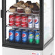 Turbo Air - 17" Diamond Show Case Glass Sided Countertop Display Refrigerator - CRT-77-1R-N