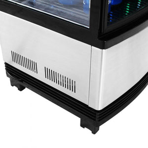 Turbo Air - 17" Diamond Show Case Glass Sided Pass-Thru Countertop Display Refrigerator - CRT-77-2R-N