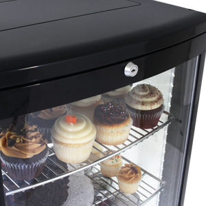 Turbo Air - 17" Diamond Show Case Glass Sided Pass-Thru Countertop Display Refrigerator - CRT-77-2R-N