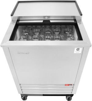 Turbo Air - 24.7" Super Deluxe Glass Chiller & Froster with 1 Stainless Steel Lid - TBC-24SD-GF-N6