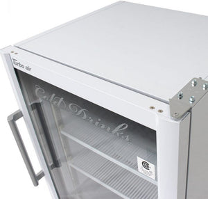 Turbo Air - 25" Super Deluxe White Countertop Display Refrigerator with Swing Door - TGM-5SDW-N6