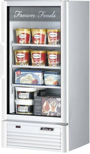 Turbo Air - 25.75" White Swing Glass Merchandiser Door Freezer - TGF-10SDW-N