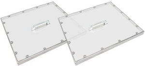 Turbo Air - 27.3" 2-Piece Clear Polycarbonate Pan Cover Set for JBT-60 - PC-60J