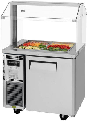 Turbo Air - 36" Stainless Steel Refrigerated Buffet Display Table With One Solid Door - JBT-36-N