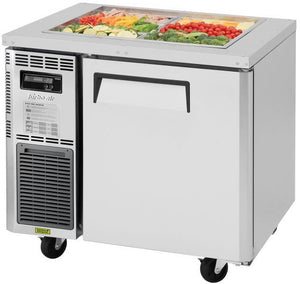 Turbo Air - 36" Stainless Steel Refrigerated Buffet Display Table With One Solid Door - JBT-36-N