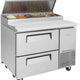 Turbo Air - 44" Pizza Prep Table with 2 Drawers - TPR-44SD-D2-N