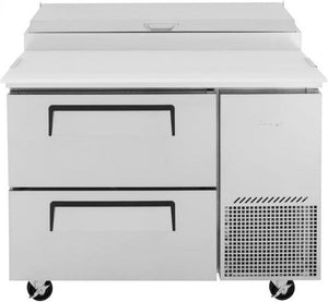 Turbo Air - 44" Pizza Prep Table with 2 Drawers - TPR-44SD-D2-N