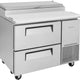 Turbo Air - 44" Pizza Prep Table with 2 Drawers - TPR-44SD-D2-N