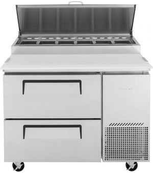 Turbo Air - 44" Pizza Prep Table with 2 Drawers - TPR-44SD-D2-N