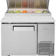 Turbo Air - 44" Super Deluxe Refrigerated Pizza Prep Table with 1 Solid Door - TPR-44SD-N