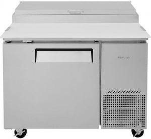 Turbo Air - 44" Super Deluxe Refrigerated Pizza Prep Table with 1 Solid Door - TPR-44SD-N