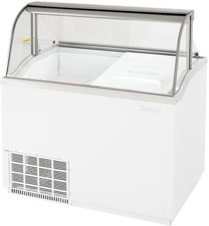 Turbo Air - 47" White Low Curved Glass Ice Cream Dipping Cabinet - TIDC-47W-N