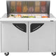 Turbo Air - 48" Mega Top Dual Sided Refrigerated Sandwich Prep Table with 2 Doors - TST-48SD-18-N