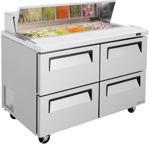 Turbo Air - 48" Refrigerated Sandwich Prep Table with 4 Drawers - TST-48SD-D4-N