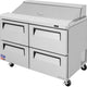 Turbo Air - 48" Refrigerated Sandwich Prep Table with 4 Drawers - TST-48SD-D4-N