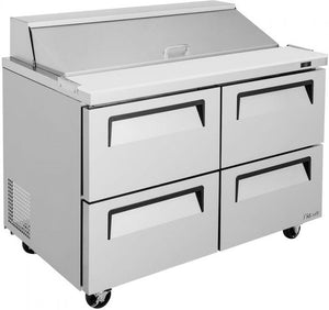 Turbo Air - 48" Refrigerated Sandwich Prep Table with 4 Drawers - TST-48SD-D4-N