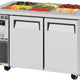 Turbo Air - 48" Stainless Steel Refrigerated Buffet Display Table With Two Solid Doors - JBT-48-N