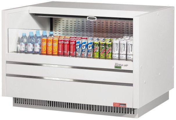 Turbo Air - 48" White Drop-In Refrigerated Open Display Case Merchandiser - TOM-48UC-W-N