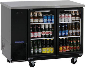 Turbo Air - 49" Narrow Back Bar Cooler with 2 Glass Doors - TBB-24-48SGD-N