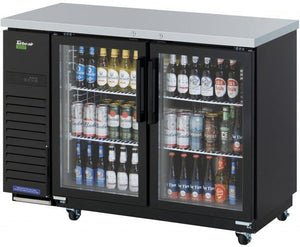 Turbo Air - 49" Narrow Back Bar Cooler with 2 Glass Doors - TBB-24-48SGD-N