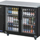 Turbo Air - 49" Narrow Back Bar Cooler with 2 Glass Doors - TBB-24-48SGD-N