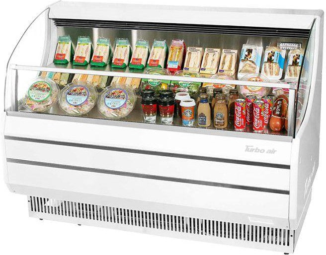 Turbo Air - 51" Slim Line White Dual Service Refrigerated Open Display Merchandiser - TOM-50SW-N