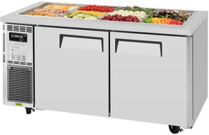 Turbo Air - 60" Stainless Steel Refrigerated Buffet Display Table With Two Solid Doors - JBT-60-N