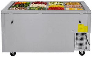 Turbo Air - 60" Stainless Steel Refrigerated Buffet Display Table With Two Solid Doors - JBT-60-N