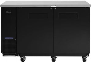 Turbo Air - 61" Narrow Back Bar Cooler with 2 Black Solid Doors - TBB-24-60SBD-N6