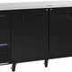 Turbo Air - 61" Narrow Back Bar Cooler with 2 Black Solid Doors - TBB-24-60SBD-N6