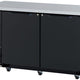 Turbo Air - 61" Narrow Back Bar Cooler with 2 Black Solid Doors - TBB-24-60SBD-N6