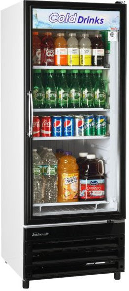 Turbo Air - 62.75" White Refrigerated Glass Door Merchandiser with LED Lighting - TGM-11RV-N6