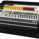 Turbo Air - 63" Black Horizontal Refrigerated Open Curtain Merchandiser with Black-Coated Interior - TOM-60SB-SP-A-N