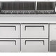 Turbo Air - 67" Pizza Prep Table with 4 Drawers - TPR-67SD-D4-N