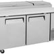 Turbo Air - 67" Super Deluxe Refrigerated Pizza Prep Table with 2 Solid Doors - TPR-67SD-N