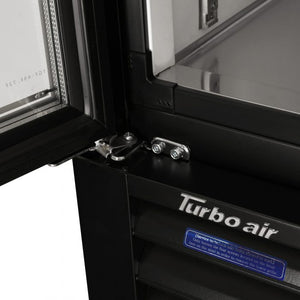 Turbo Air - 82" Black 3 Swing Glass Door Merchandising Freezer - TGF-72FB-N