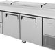 Turbo Air - 93" Pizza Prep Table with 2 Doors and 2 Drawers - TPR-93SD-D2-N