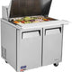 Turbo Air - E-Line 36.3" Two Door Mega Top Refrigerated Salad Prep Table - EST-36-15-N6