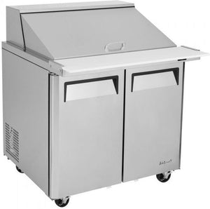 Turbo Air - E-Line 36.3" Two Door Mega Top Refrigerated Salad Prep Table - EST-36-15-N6