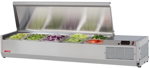 Turbo Air - E-Line 48" Stainless Steel Refrigerated Countertop Salad Prep Table - CTST-1200-N