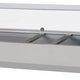 Turbo Air - E-Line 48" Stainless Steel Refrigerated Countertop Salad Prep Table with Clear Hood - CTST-1200G-N