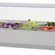 Turbo Air - E-Line 48" Stainless Steel Refrigerated Countertop Salad Prep Table with Clear Hood - CTST-1200G-N