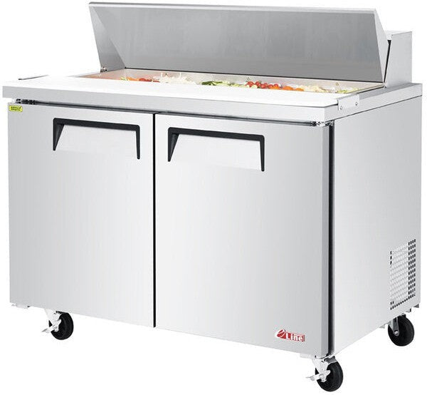 Turbo Air - E-Line 48.25" 2 Door Refrigerated Sandwich Prep Table - EST-48-N