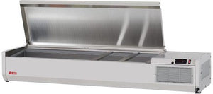 Turbo Air - E-Line 59" Stainless Steel Refrigerated Countertop Salad Prep Table - CTST-1500-13-N